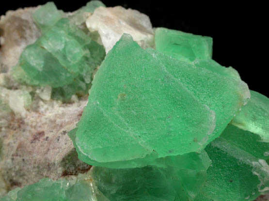 Fluorite on Quartz from Riemvasmaak, Northern Cape Province, South Africa