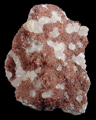 Quartz, Calcite, Hematite from Prospect Park Quarry, Prospect Park, Passaic County, New Jersey