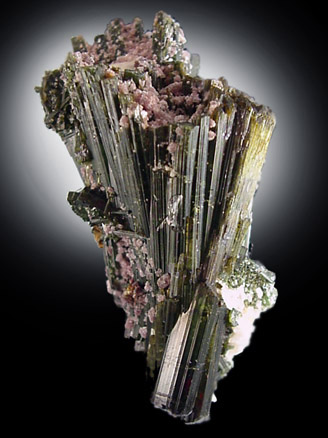 Elbaite Tourmaline with Lepidolite from Lavra da Golconda, Near Governor Valadares, Minas Gerais, Brazil