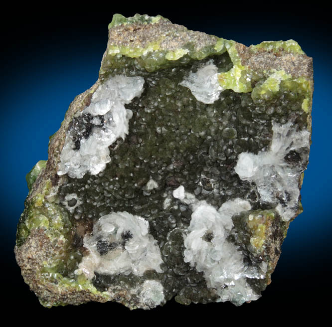 Smithsonite with Calcite from 79 Mine, Banner District, near Hayden, Gila County, Arizona