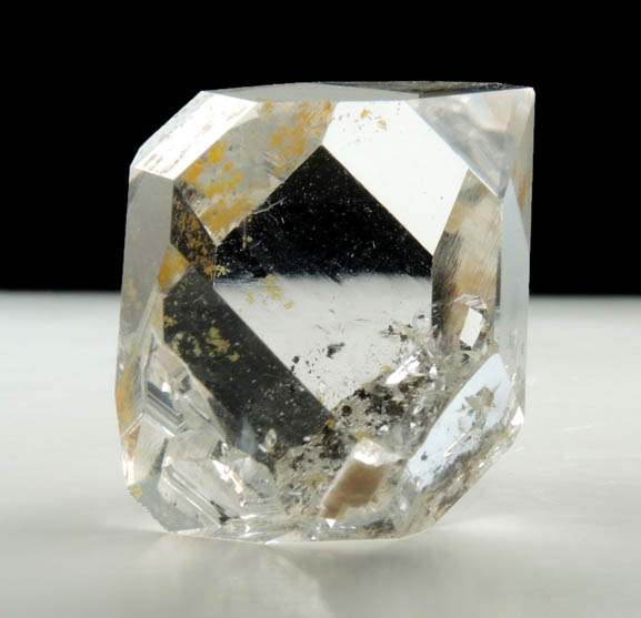 Quartz var. Herkimer Diamond with Pyrobitumen inclusions from Middleville, Herkimer County, New York