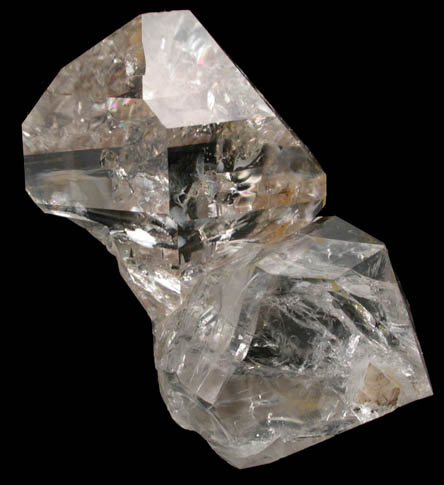 Quartz var. Herkimer Diamonds with Dolomite from Middleville, Herkimer County, New York