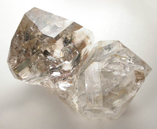 Quartz var. Herkimer Diamonds with Dolomite from Middleville, Herkimer County, New York