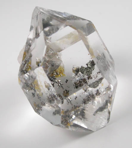 Quartz var. Herkimer Diamond with Pyrobitumen inclusions from Middleville, Herkimer County, New York