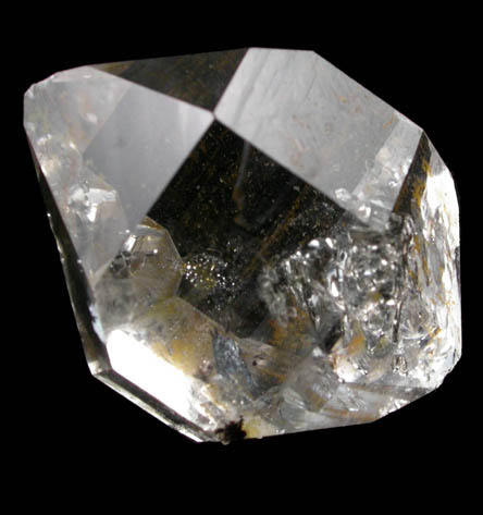 Quartz var. Herkimer Diamond with Pyrobitumen inclusions from Middleville, Herkimer County, New York