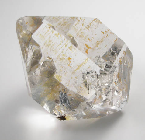 Quartz var. Herkimer Diamond with Pyrobitumen inclusions from Middleville, Herkimer County, New York