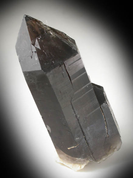 Quartz var. Smoky Quartz (Dauphin-law twinned) from Moat Mountain, west of North Conway, Carroll County, New Hampshire