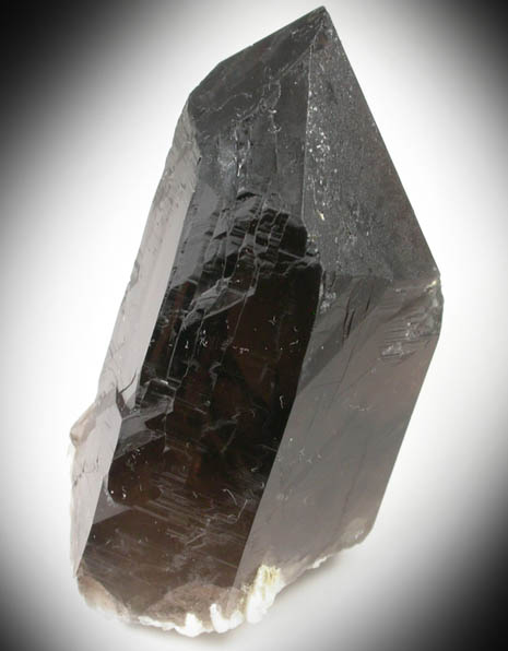 Quartz var. Smoky Quartz (Dauphin-law twinned) from Moat Mountain, west of North Conway, Carroll County, New Hampshire