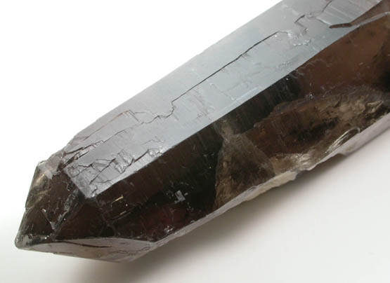 Quartz var. Smoky Quartz (Dauphin-law twinned) with Microcline from Moat Mountain, west of North Conway, Carroll County, New Hampshire