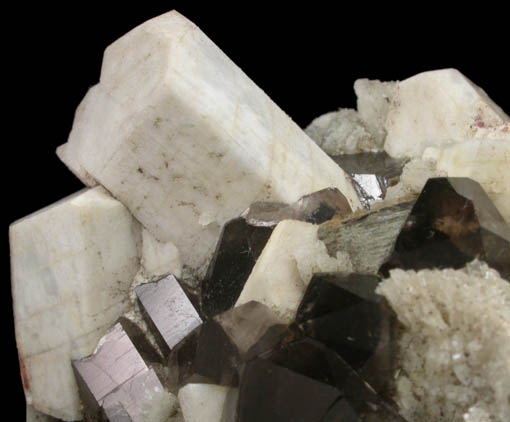 Microcline, Smoky Quartz, Muscovite, Albite from Moat Mountain, west of North Conway, Carroll County, New Hampshire