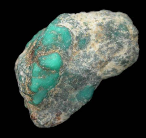 Turquoise from Kingman District, Mohave County, Arizona