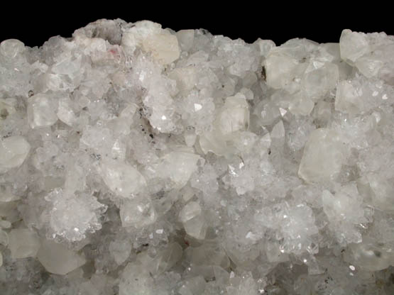 Calcite on Quartz from Summit, Union County, New Jersey