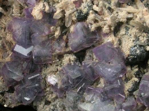 Fluorite, Quartz, Siderite, Rhodochrosite, Sphalerite from Sweet Home Mine, Buckskin Gulch, Alma District, Park County, Colorado