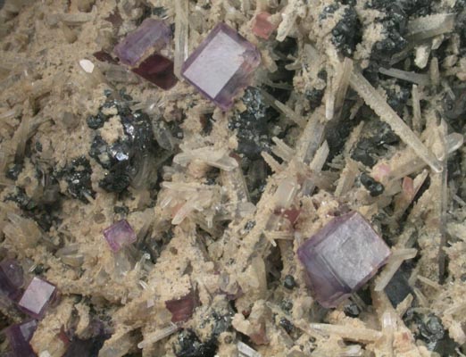 Fluorite, Quartz, Siderite, Rhodochrosite, Sphalerite from Sweet Home Mine, Buckskin Gulch, Alma District, Park County, Colorado