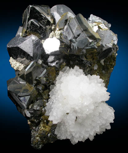 Sphalerite, Galena, Quartz, Chalcopyrite from Camp Bird Mine, Ouray County, Colorado