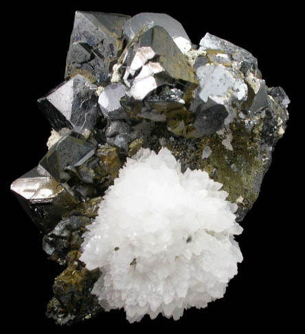 Sphalerite, Galena, Quartz, Chalcopyrite from Camp Bird Mine, Ouray County, Colorado
