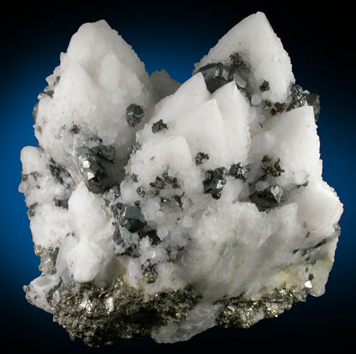 Tennantite-Tetrahedrite on Quartz from El Cobre Mine, Concepcion del Oro, Zacatecas, Mexico