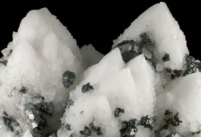 Tennantite-Tetrahedrite on Quartz from El Cobre Mine, Concepcion del Oro, Zacatecas, Mexico