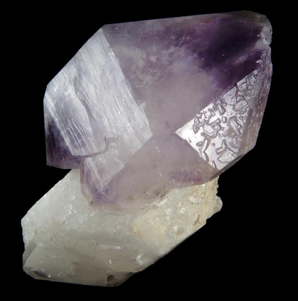 Quartz var. Amethyst (scepter formation) from Tafelkop, Goboboseb Mountains, 43 km west of Brandberg Mountain, Erongo region, Namibia