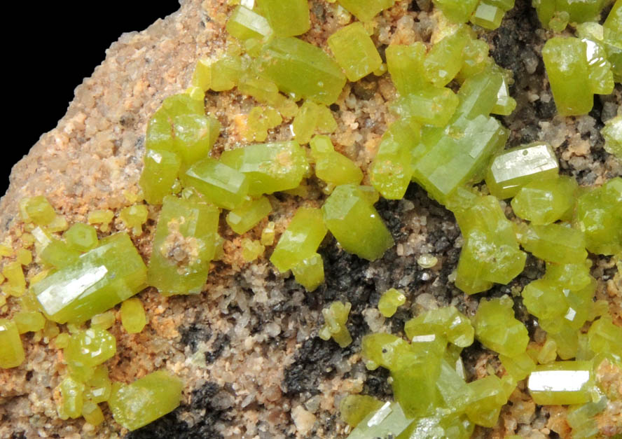 Pyromorphite from Grube Beim Stollen, Grafenwhr, Oberpfalz, Bayern (Bavaria), Germany