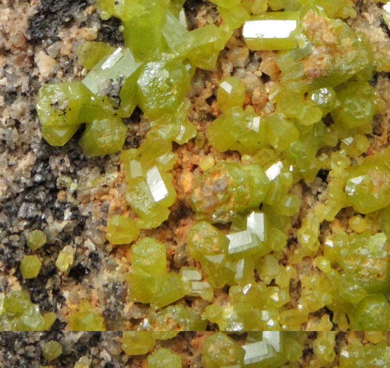 Pyromorphite from Grube Beim Stollen, Grafenwhr, Oberpfalz, Bayern (Bavaria), Germany