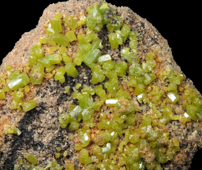 Pyromorphite from Grube Beim Stollen, Grafenwhr, Oberpfalz, Bayern (Bavaria), Germany