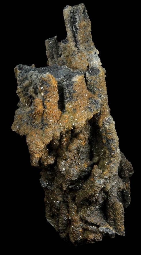 Smithsonite (stalactitic formations of parallel crystals) from Tsumeb Mine, Otavi-Bergland District, Oshikoto, Namibia