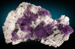 Fluorite on Quartz from Berbes District, Ribadesella, Asturias, Spain