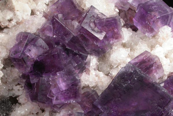 Fluorite on Quartz from Berbes District, Ribadesella, Asturias, Spain