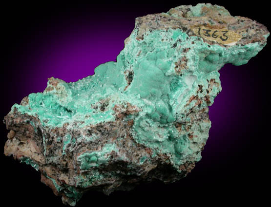 Aurichalcite from Mohawk Mine, Helvetia District, Pima County, Arizona