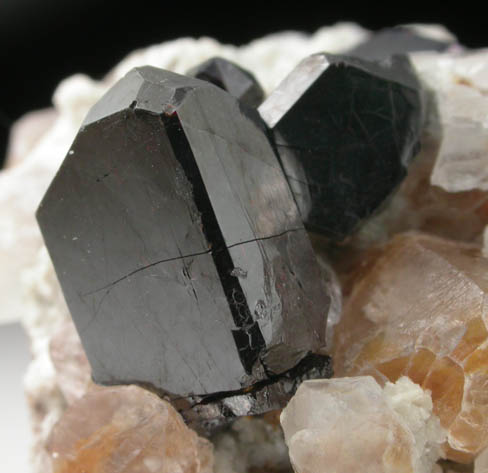 Rutile on Quartz from Mount Kapudzhukh, Caucasus Mountains, Nakhchivan Autonomous Republic, Azerbaijan