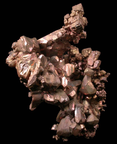Copper (Spinel Law twinned crystals) from Emke Mine, Onganja, Seeis, Khomas, Namibia