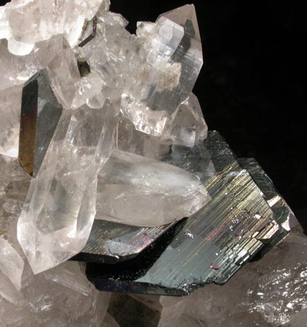 Hematite with Rutile on Quartz from Cavradischlucht (Cavradi Gorge), Tujetsch, Grischun (Graubnden), Switzerland