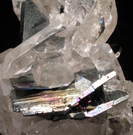 Hematite with Rutile on Quartz from Cavradischlucht (Cavradi Gorge), Tujetsch, Grischun (Graubnden), Switzerland