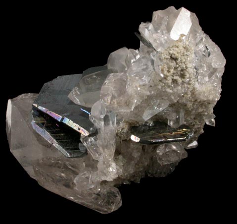 Hematite with Rutile on Quartz from Cavradischlucht (Cavradi Gorge), Tujetsch, Grischun (Graubnden), Switzerland