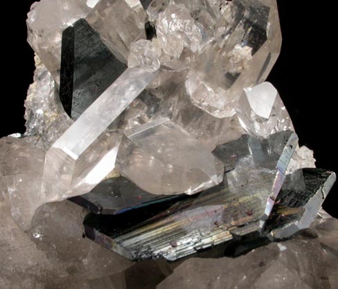 Hematite with Rutile on Quartz from Cavradischlucht (Cavradi Gorge), Tujetsch, Grischun (Graubnden), Switzerland