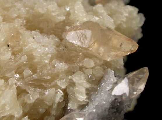 Barite with Calcite and Sphalerite from Cumberland Mine, Smith County, Tennessee