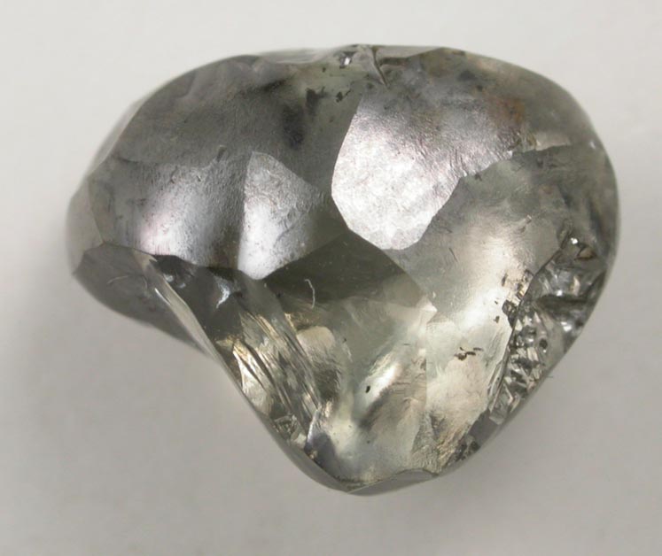 Diamond (6.45 carat gray irregular crystal) from Sakha (Yakutia) Republic, Siberia, Russia