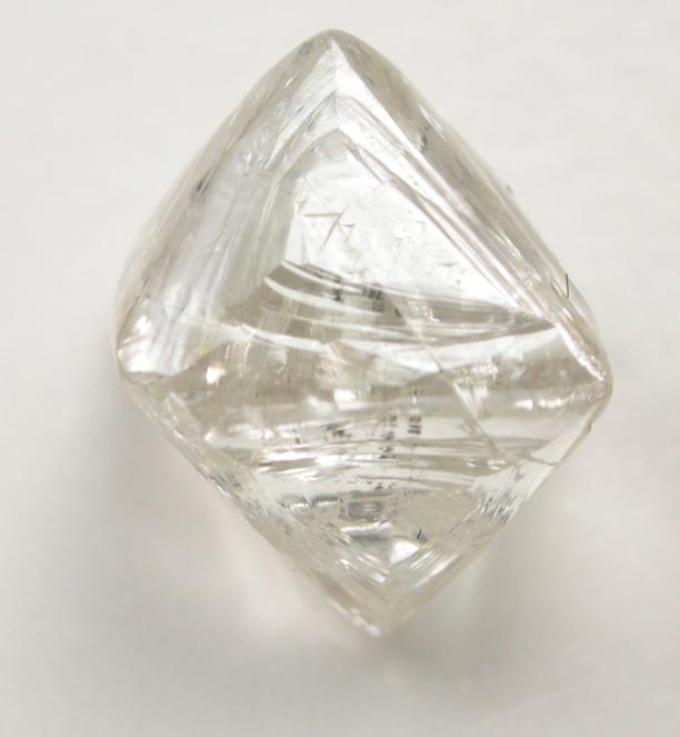 Diamond (2.58 carat pale-yellow octahedral crystal) from Sakha (Yakutia) Republic, Siberia, Russia