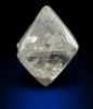 Diamond (1.85 carat pale-yellow octahedral crystal) from Sakha (Yakutia) Republic, Siberia, Russia