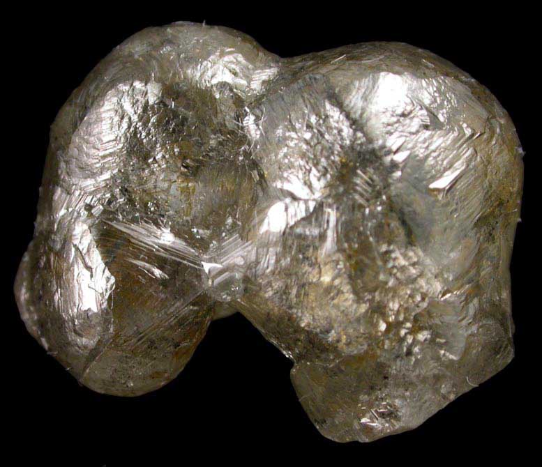 Diamond (8.76 carat gray interconnected spherical crystals) from Aredor Mine, 35 km east of Krouan, Guinea