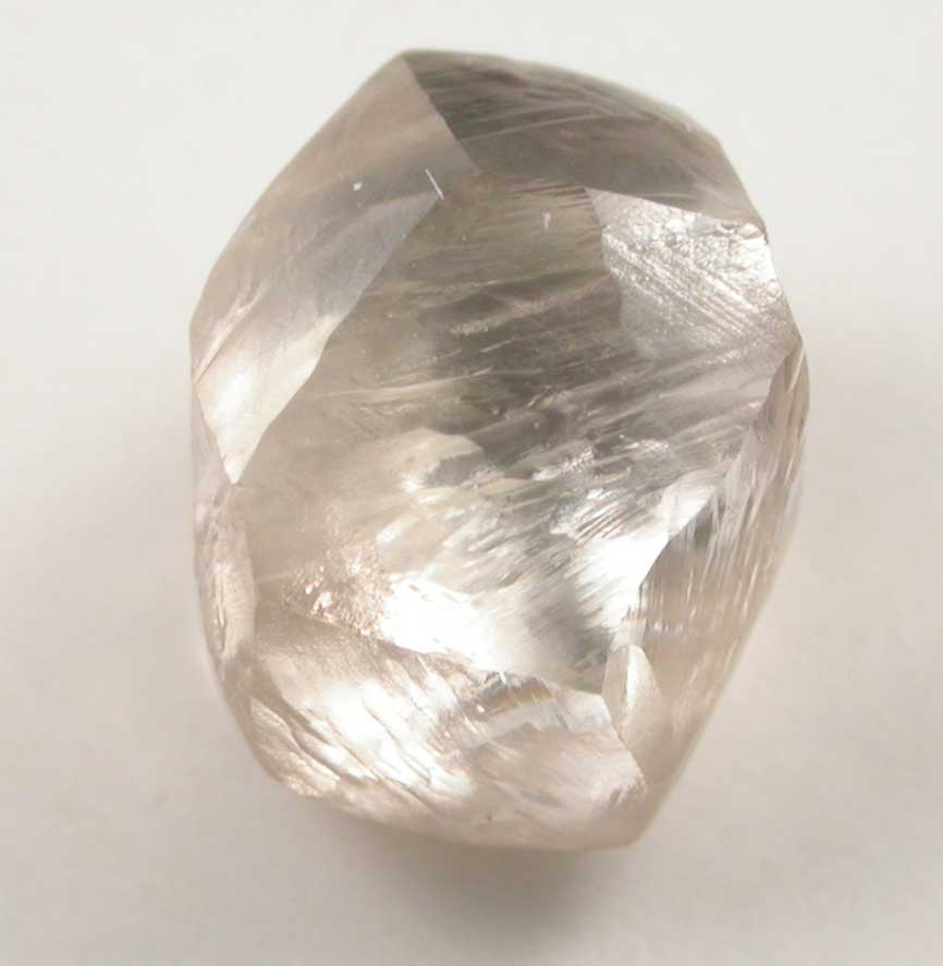 Diamond (2.01 carat gem-grade cuttable brown dodecahedral crystal) from Northern Cape Province, South Africa
