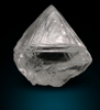 Diamond (1.37 carat gem-grade colorless octahedral crystal) from Jericho Mine, Nunavut, Canada