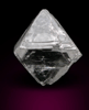 Diamond (1.20 carat gem-grade colorless octahedral crystal) from Jericho Mine, Nunavut, Canada