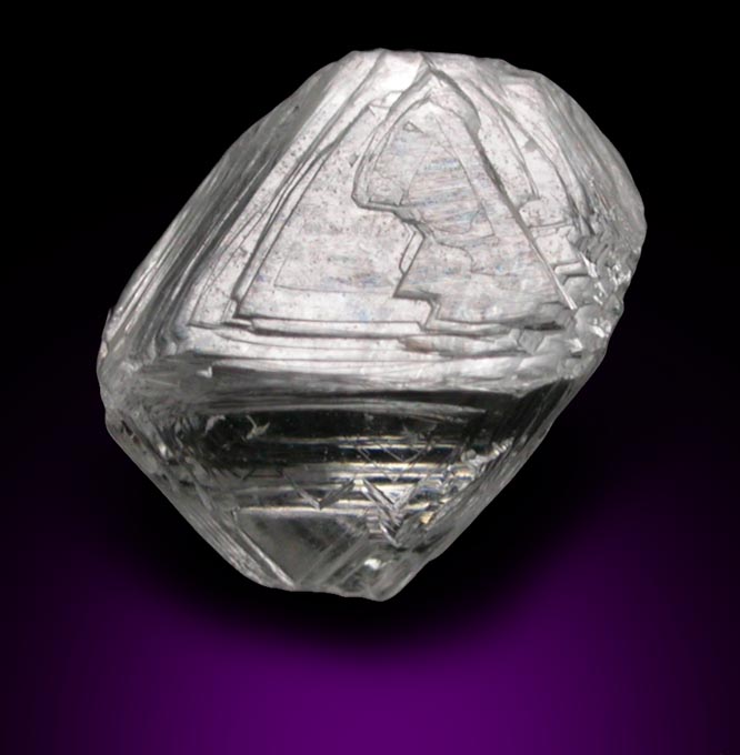 Diamond (1.38 carat gem-grade colorless octahedral crystal) from Jericho Mine, Nunavut, Canada