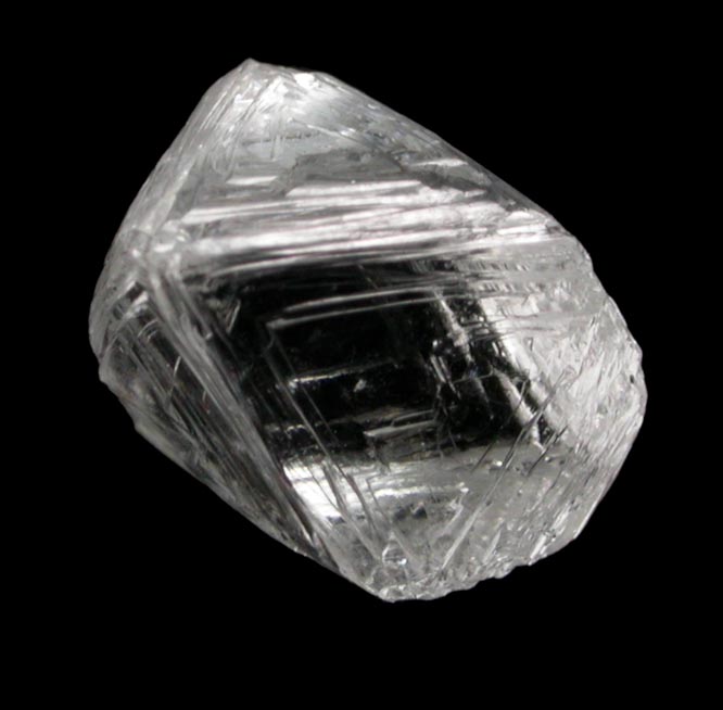Diamond (1.38 carat gem-grade colorless octahedral crystal) from Jericho Mine, Nunavut, Canada