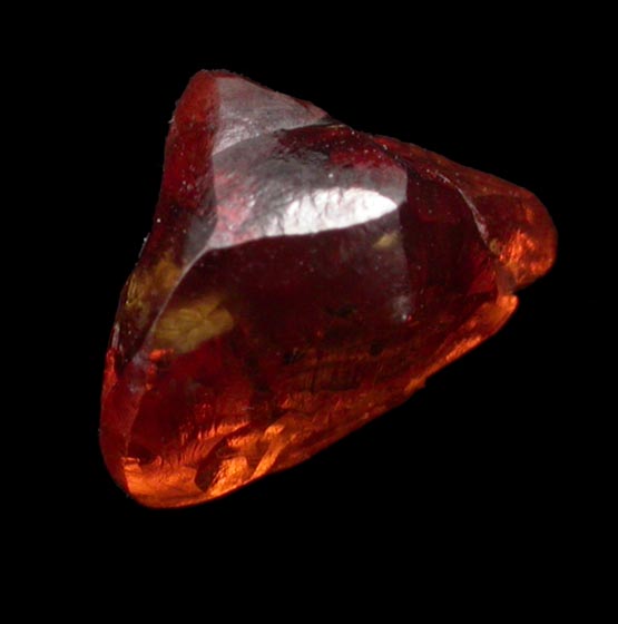 Diamond (1.31 carat fancy red-brown irregular crystal) from Zimbabwe