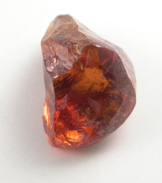 Diamond (1.31 carat fancy red-brown irregular crystal) from Zimbabwe