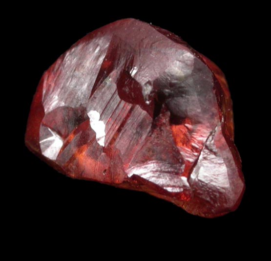 Diamond (1.31 carat fancy red-brown irregular crystal) from Zimbabwe