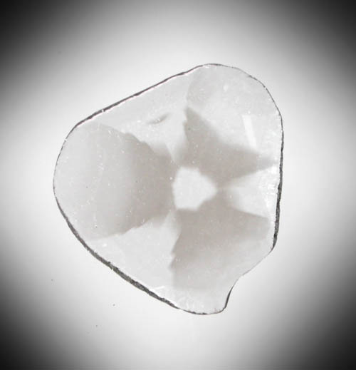 Diamond (0.27 carat polished slice with sector-zoned inclusions) from Zimbabwe